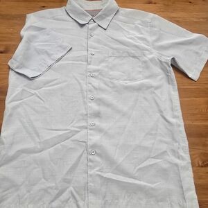 Quiksilver Light Gray Casual Button Down Shirt